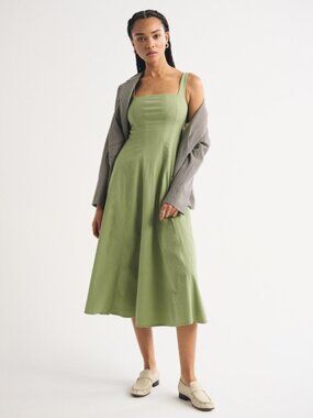 NWT Abercombie and Fitch Mila Midi Dress - Green